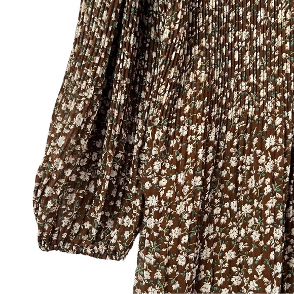 VINTAGE Cottage-core Sunray Pleated Dress - Picture 9 of 12